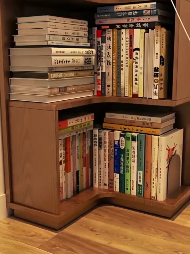 Amazon｜OrganizeHub 本棚 ブックシェルフ コーナーラック コーナー